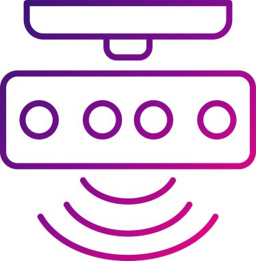 motion sensor web  icon, vector illustration