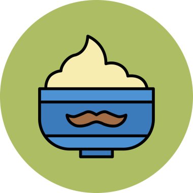 Hijyen uygulamaları için düz stil tıraş köpüğü simgesi