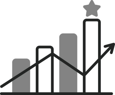 Modern İlerleme simgesinin vektör illüstrasyonu