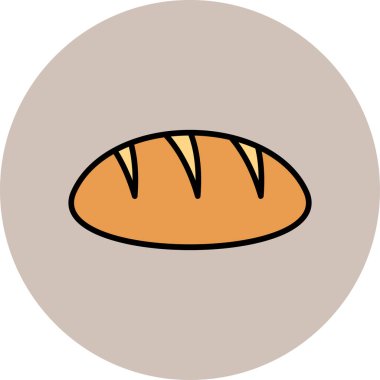 ekmek ikonu vektör illüstrasyonu