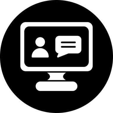 Online eğitim. Web simgesi basit tasarım