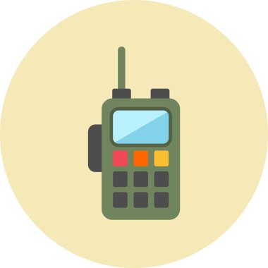 Walkie talkie simge vektör çizim 