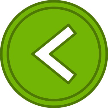 Sembol simgesinden küçük, vektör illüstrasyonu basit tasarım