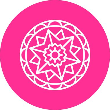 mandala tasarımı, web basit illüstrasyonu