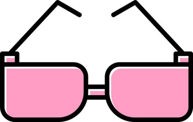 Güneş gözlüğü. Web simgesi basit illüstrasyon