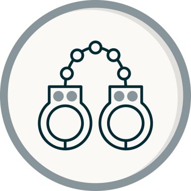 kelepçe ikon vektör illüstrasyonu 