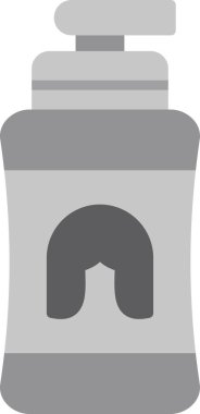 Şampuan simgesinin temel doğrusal resmi