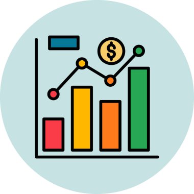 Ticaret şeması. Web simgesi basit illüstrasyon