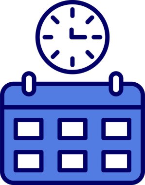 Basit Zaman simgesinin vektör illüstrasyonu