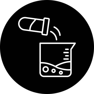 Kolay kimya deneyi, basit vektör tasarımı