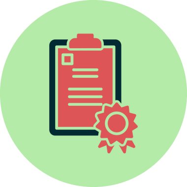 Sözleşmeli ağ simgesi, vektör illüstrasyonu