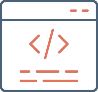 Web tarayıcı simgesi, vektör illüstrasyonu