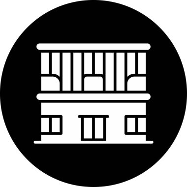 Çubuk İnşa Simgesi, Beyaz Arkaplanda Vektör İllüstrasyonu 