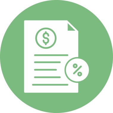 Web uygulamaları için bir vergi belgesinin soyut vektör biçimi çizimi.