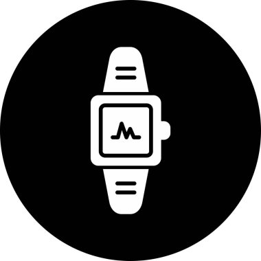 akıllı saat simgesi, vektör illüstrasyonu basit tasarım