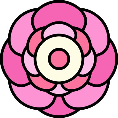 Rafflesia web simgesi vektör illüstrasyonu