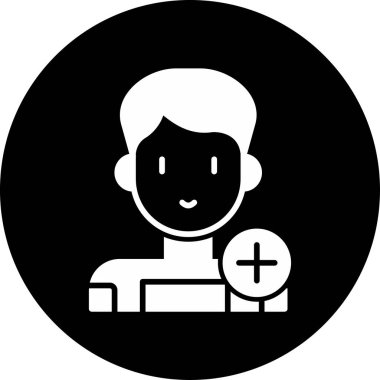 Psikiyatrist. Web simgesi basit illüstrasyon