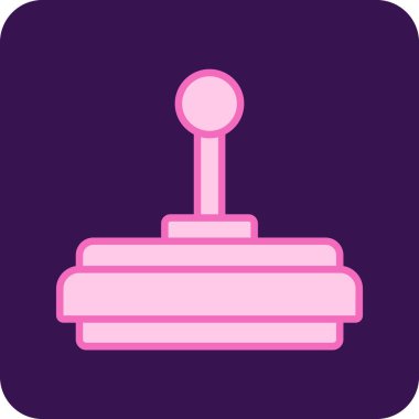 Oyun Denetleyici vektör düz simgesi. Oyun çubuğu