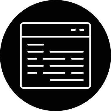 Yazı web simgesi, vektör illüstrasyonu