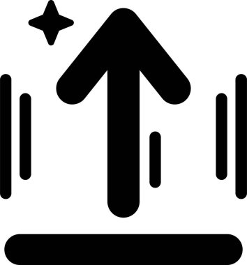 Basit ok simgesi vektör illüstrasyonu