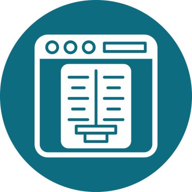 karşılaştırma web simgesi, basit vektör illüstrasyonu