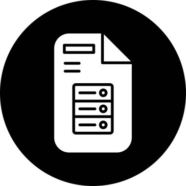 Sunucu. Web simgesi basit tasarım 