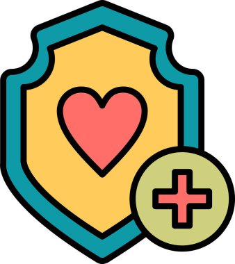 Kalp. Web simgesi basit illüstrasyon 