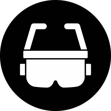 Ar Glasses Web simgesi vektör çizimi