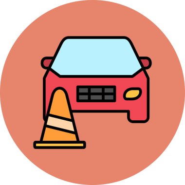 Trafik konisi, vektör çizimi