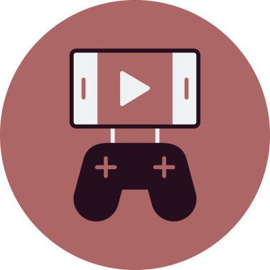 oyun simgesi vektör çizimi