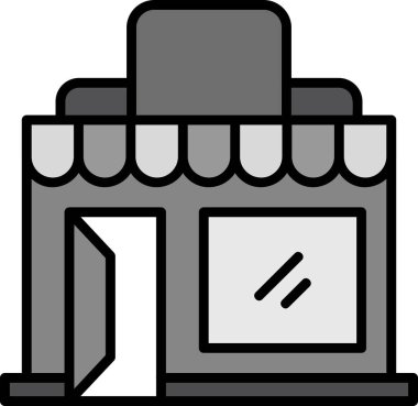 Alışveriş. Web simgesi basit illüstrasyon