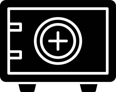 Güvenli Kutu. Web simgesi basit illüstrasyon