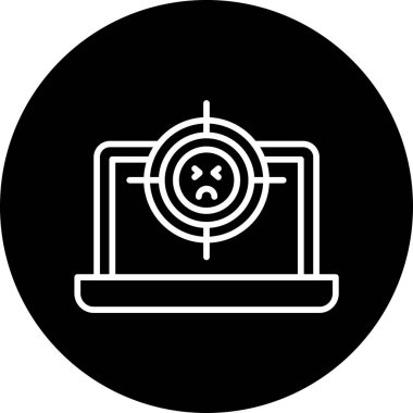 Bilgisayar simgesi hedefleme konsept vektör çizimi