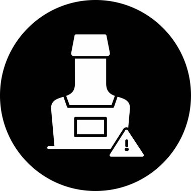 Alkol web simgesi, basit vektör illüstrasyonu