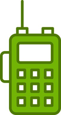 Walkie talkie simge vektör çizim 