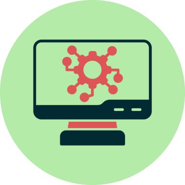 Dijital simge. Web tasarımı için özet çizim vektörü