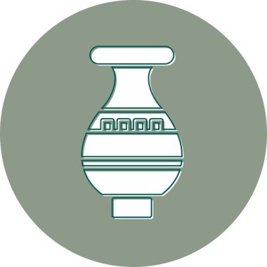 Vazo. Web simgesi basit illüstrasyon