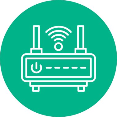 Wi-fi yönlendirici vektör illüstrasyonu