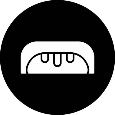 ekmek ikonu vektör illüstrasyonu