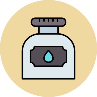 Mürekkep. Web simgesi basit illüstrasyon