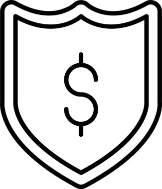 sigorta kavramı simgesi basit illüstrasyon