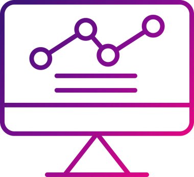 düz biçimli analiz iş veri simgesi