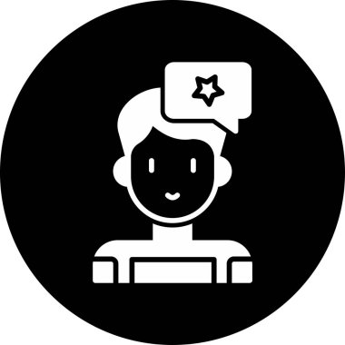 avatar. Web simgesi basit illüstrasyon 