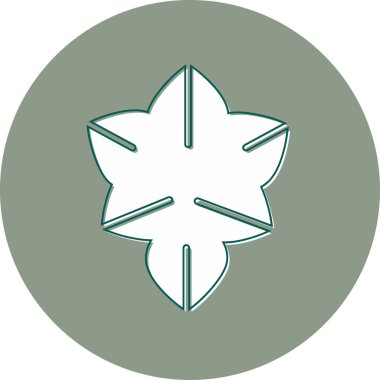 Çiçek. Web simgesi basit illüstrasyon 