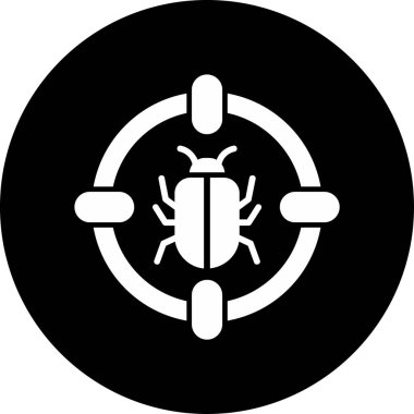 kötü amaçlı yazılım. Web simgesi basit illüstrasyon