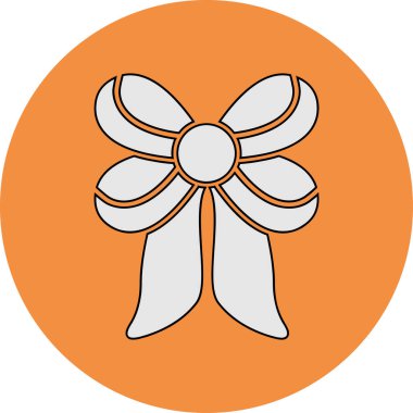 Kurdele yayı. Web simgesi basit illüstrasyon