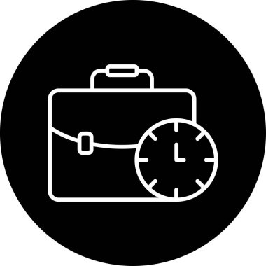  çalışma zamanı simgesi vektör illüstrasyonu