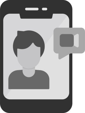 Video Çağrı vektör simgesi modern basit tasarım illüstrasyonu