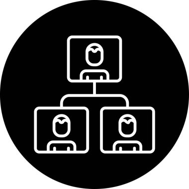 Ağ basit simgesinin vektör illüstrasyonu