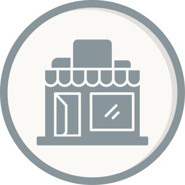 dükkan simgesi vektör illüstrasyonu